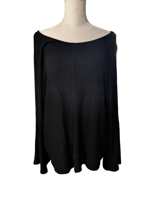Maeve Tops - Maeve Black Off-the-Shoulder Long Sleeve Top